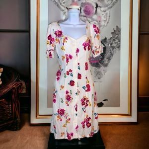 Row A Floral Button Up Sundress